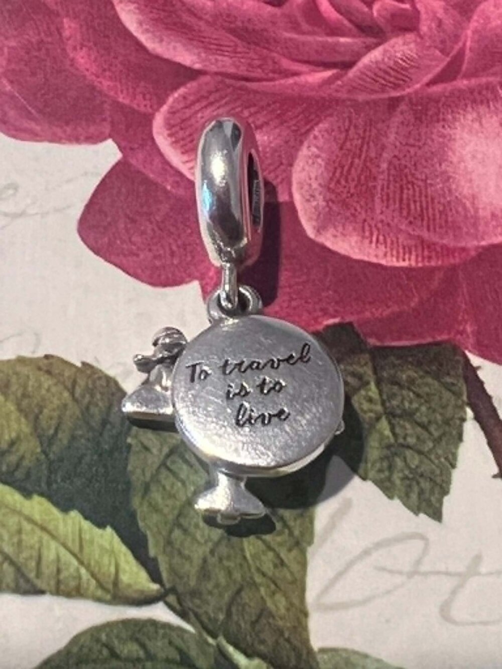 Authentic Pandora Propeller Plane Dangle Charm #798027CZ - Picture 3 of 5